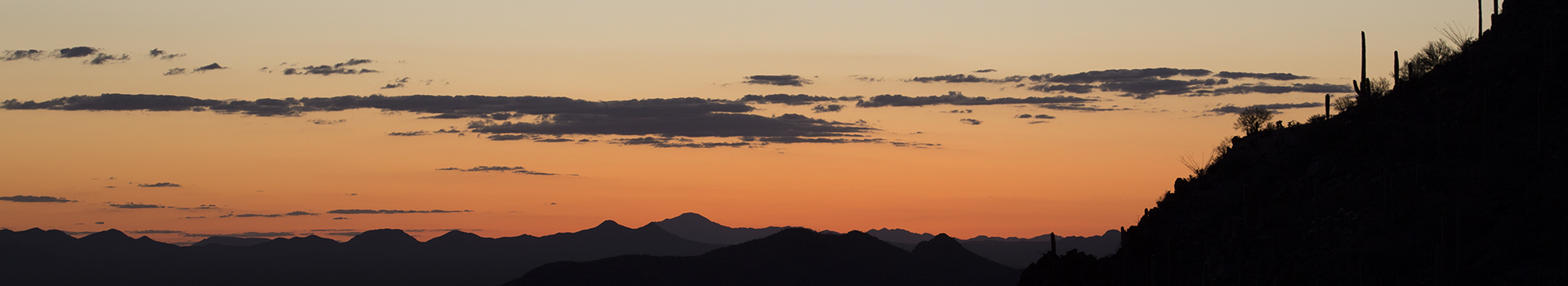 Sunset from Gates Pass, Tucson AZ